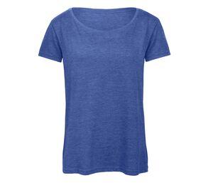 B&C BC056 - Camiseta de Tres Mezclas para Mujer Heather Royal Blue