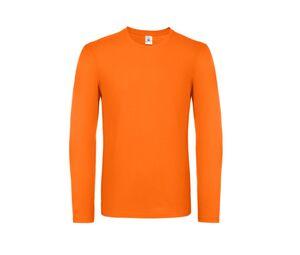 B&C BC05T - Camiseta hombre manga larga Naranja