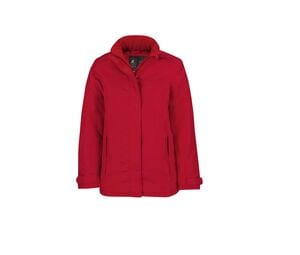 B&C BC333 - Chaqueta Impermeable REAL + PARA MUJER De color rojo oscuro