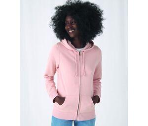 B&C BCW36B - Sudadera con sudadera con cremallera orgánica para mujeres