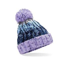 Beechfield BF486B - Gorro infantil sacacorchos con pompón Lavender Fizz