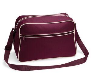 Bag Base BG140 - Bolso retro Burgundy / Sand