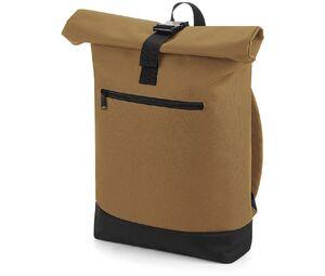 Bag Base BG855 - Mochila con cierre sinuoso Caramel