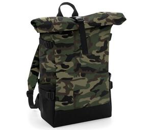 Bag Base BG858 - Mochila colorida con solapa de rodillo Jungle Camo/ Black