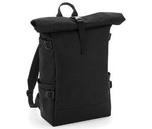 Bag Base BG858 - Mochila colorida con solapa de rodillo Black / Black