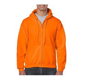 Gildan GN960 - Heavy Blend Adult Full Zip Hooded Sweatshirt Seguridad de Orange