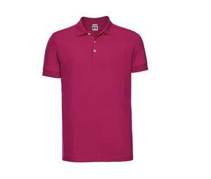 RUSSELL JZ566 - Men's Stretch Polo Fucsia