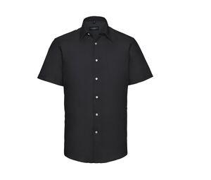 Russell Collection JZ923 - Camisa Oxford manga corta hombre Negro