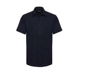 Russell Collection JZ923 - Camisa Oxford manga corta hombre Bright Navy