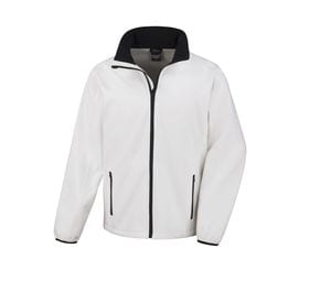 RESULT RS231 - Mens Printable Soft-Shell Jacket Blanco / Negro