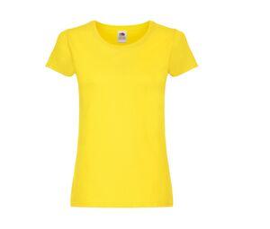 Fruit of the Loom SC1422 - Camiseta mujer cuello redondo Yellow