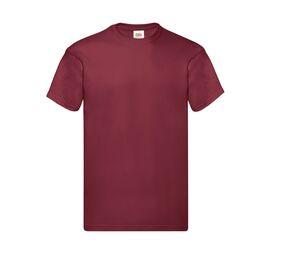 Fruit of the Loom SC220 - Camiseta de cuello redondo para hombre Brick Red