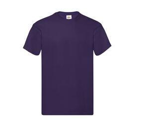 Fruit of the Loom SC220 - Camiseta de cuello redondo para hombre Purple