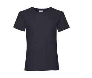 Fruit of the Loom SC229 - Camiseta Valueweight para niñas Deep Navy