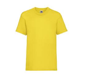 Fruit of the Loom SC231 - Camiseta infantil valor peso Yellow