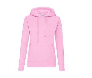 Fruit of the Loom SC269 - Sudadera capucha Lady-Fit Light Pink