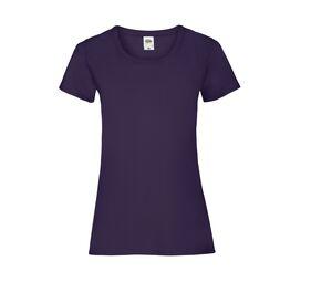 Fruit of the Loom SC600 - Camiseta de Algodón Lady-Fit para Mujer Purple