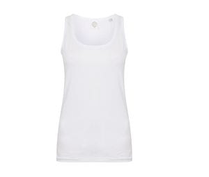SF Women SK123 - Camiseta sin mangas elástica para mujer Blanca