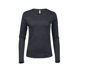 Tee Jays TJ590 - Camiseta de mujer de manga larga Dark Grey