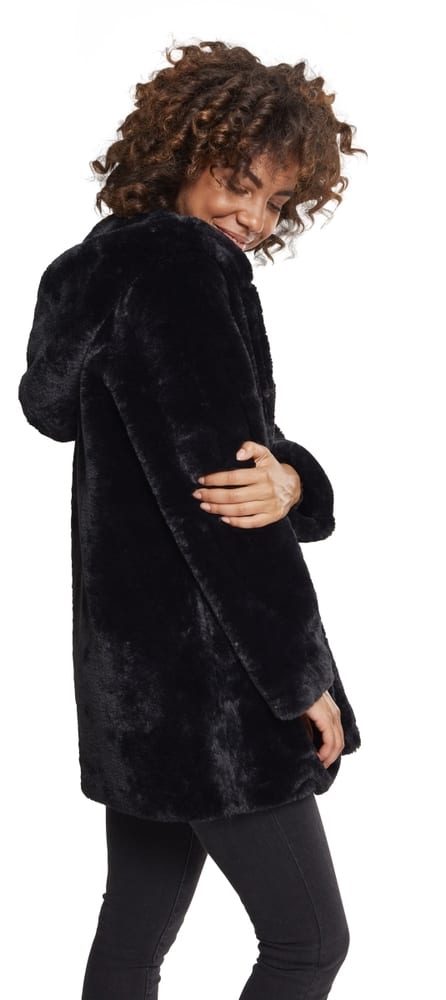 Urban Classics TB2375C - Abrigo con capucha Teddy para mujer