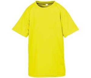 Spiro SP287J - Camiseta transpirable AIRCOOL para Niños Flo Yellow