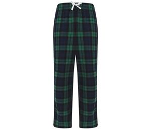SF Mini SM083 - pantalones de pijama para niños Navy/Green Check