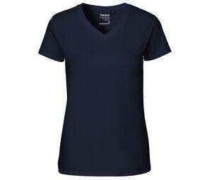 Neutral O81005 - Camiseta con cuello de pico para mujer Navy