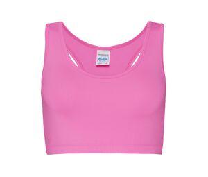 Just Cool JC017 - Tapa del tanque de mujer corta Electric Pink