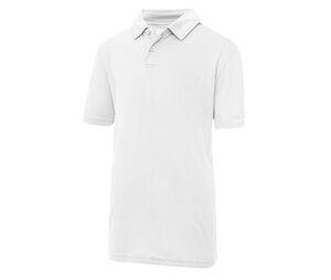 Just Cool JC040J - Polo para niños transpirable Arctic White