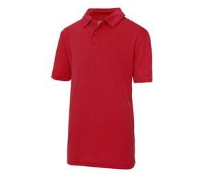 Just Cool JC040J - Polo para niños transpirable Fire Red