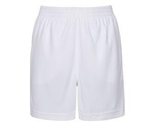 Just Cool JC080J - Pantalones cortos deportivos para niños Arctic White