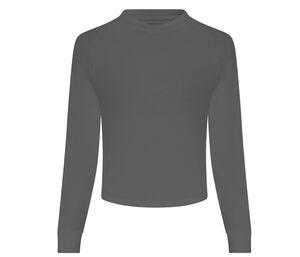 Just Cool JC116 - Camiseta mujer espalda cruzada Iron Grey