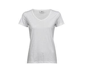 Tee Jays TJ5005 - Camiseta mujer cuello pico Blanca