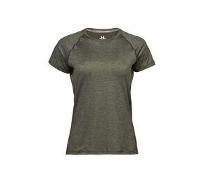 Tee Jays TJ7021 - Camiseta deportiva para mujeres Olive Melange