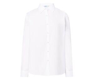 JHK JK615 - Camisa de popelina para mujer Blanca