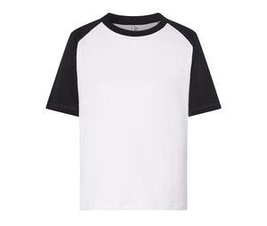 JHK JK153 - Camiseta beisbol niño Blanco / Negro