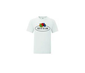 FRUIT OF THE LOOM VINTAGE SCV150 - Camiseta de hombre con logo de Fruit of the Loom Blanca