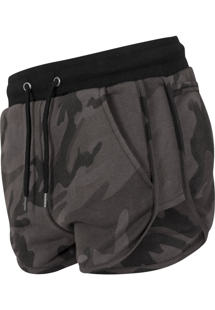 Urban Classics TB1637C - Pantalones cortos ajustados de camuflaje para mujer