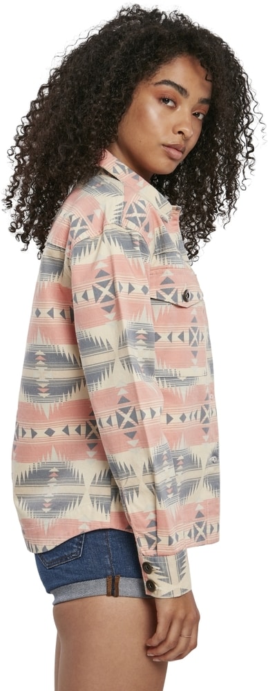 Urban Classics TB3661C - Chaqueta estilo camisa de talla grande para mujer Inka