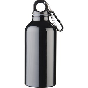 PF Concept 100002 - Botella de 400 ml de aluminio con mosquetón "Oregon" Solid Black