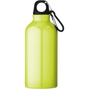 PF Concept 100002 - Botella de 400 ml de aluminio con mosquetón "Oregon" Neon Yellow
