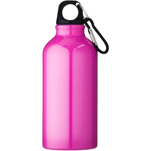 PF Concept 100002 - Botella de 400 ml de aluminio con mosquetón "Oregon" Neon Pink