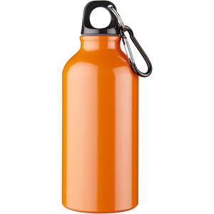 PF Concept 100002 - Botella de 400 ml de aluminio con mosquetón "Oregon" Naranja