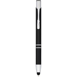 PF Concept 107298 - Bolígrafo con stylus de aluminio “Moneta” Solid Black