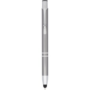 PF Concept 107298 - Bolígrafo con stylus de aluminio “Moneta” Gun Metal