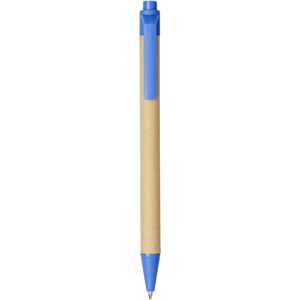 PF Concept 107384 - Bolígrafo de cartón reciclado y plástico de maíz "Berk" Piscina Azul