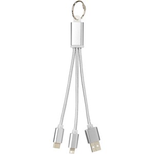 PF Concept 134961 - Cable de carga 3 en 1 con llavero "Metal"