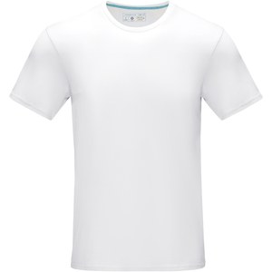 Elevate NXT 37506 - Camiseta orgánica GOTS de manga corta para hombre "Azurite" Blanca