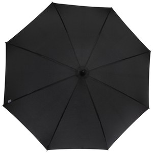 Luxe 109413 - Paraguas de 23" de apertura automática con aspecto de fibra de carbono y mango curvo "Fontana"