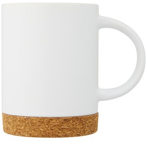 PF Concept 100901 - Taza de cerámica de 425 ml con base de corcho "Neiva" Blanca